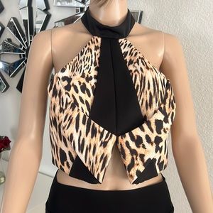 (finder’s KEEPERS) fancy leopard tops size M